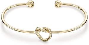 PAVOI 14K Gold Plated Forever Love Knot Infinity Bracelets for Women | Gold Bracelet for Women