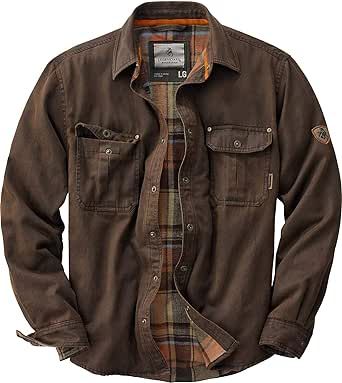 Legendary Whitetails Men's Journeyman Shirt Jacket, Flannel Lined Shacket for Men, Water-Resistant Coat Rugged Fall Clothing