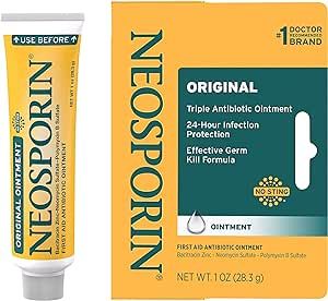 Neosporin Original Antibiotic Ointment, 24-Hour Infection Prevention for Minor Wound, 1 oz